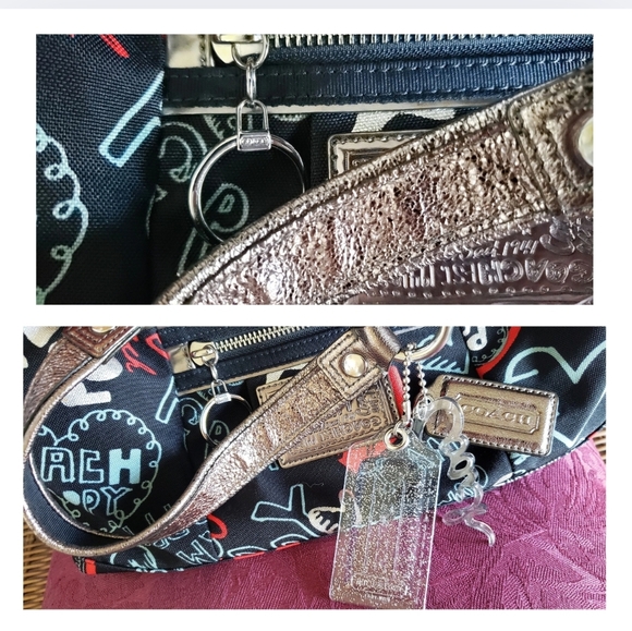 ■RESERVED■for @damother1985 EUC/Coach Poppy Lurex Luxey Glam Satchel, Metallic - Picture 15 of 16